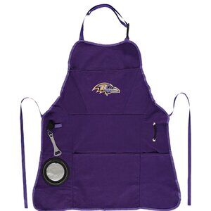Baltimore Ravens grillilng apron with 4 pockets